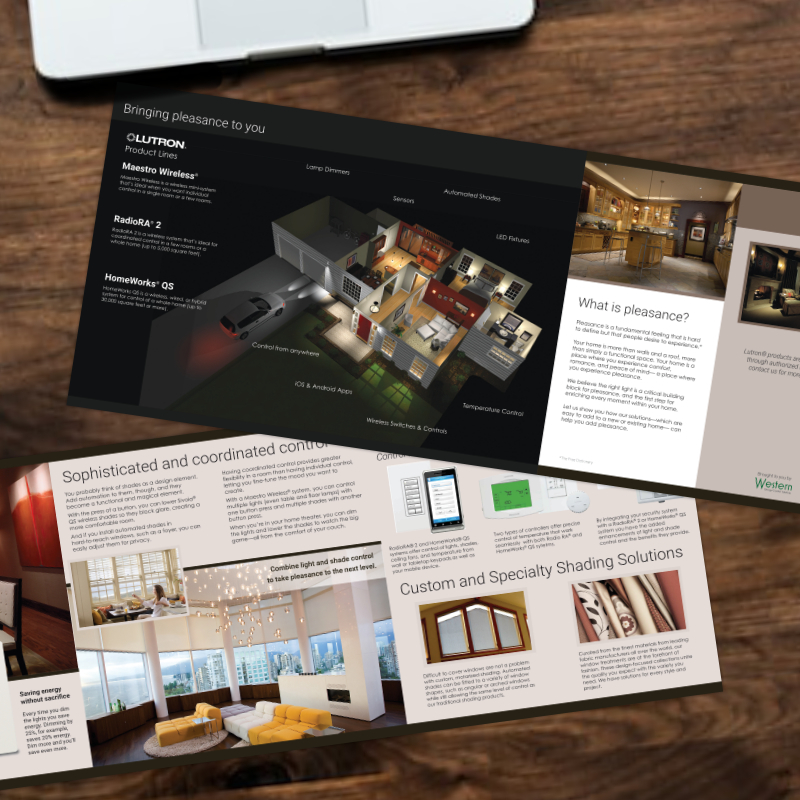 Brochure for Lighting manufacturer